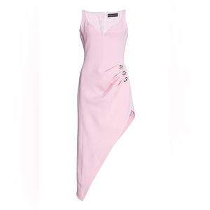 DAVID KOMA

SWEETHEART NECKLINE CRYSTAL EMBELLISHED RUCHED MIDI DRESS